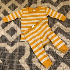 Hanna Andersson two piece stripped pajamas